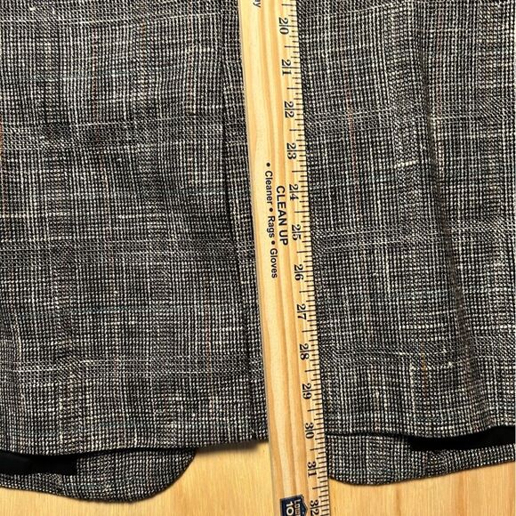 VTG Gino Salvaggi Wool Blend Tweed Black/White w/ rainbow Sport Coat Blazer 44R - Picture 14 of 15